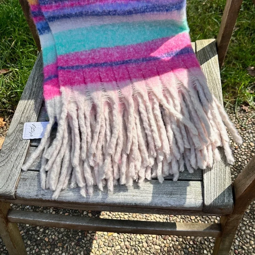 Free People Blanket Fringe Stripe 60